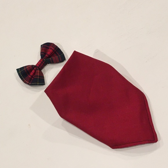 Reggie in Bowties | Pet Bandana In Red - Picture 4 of 12